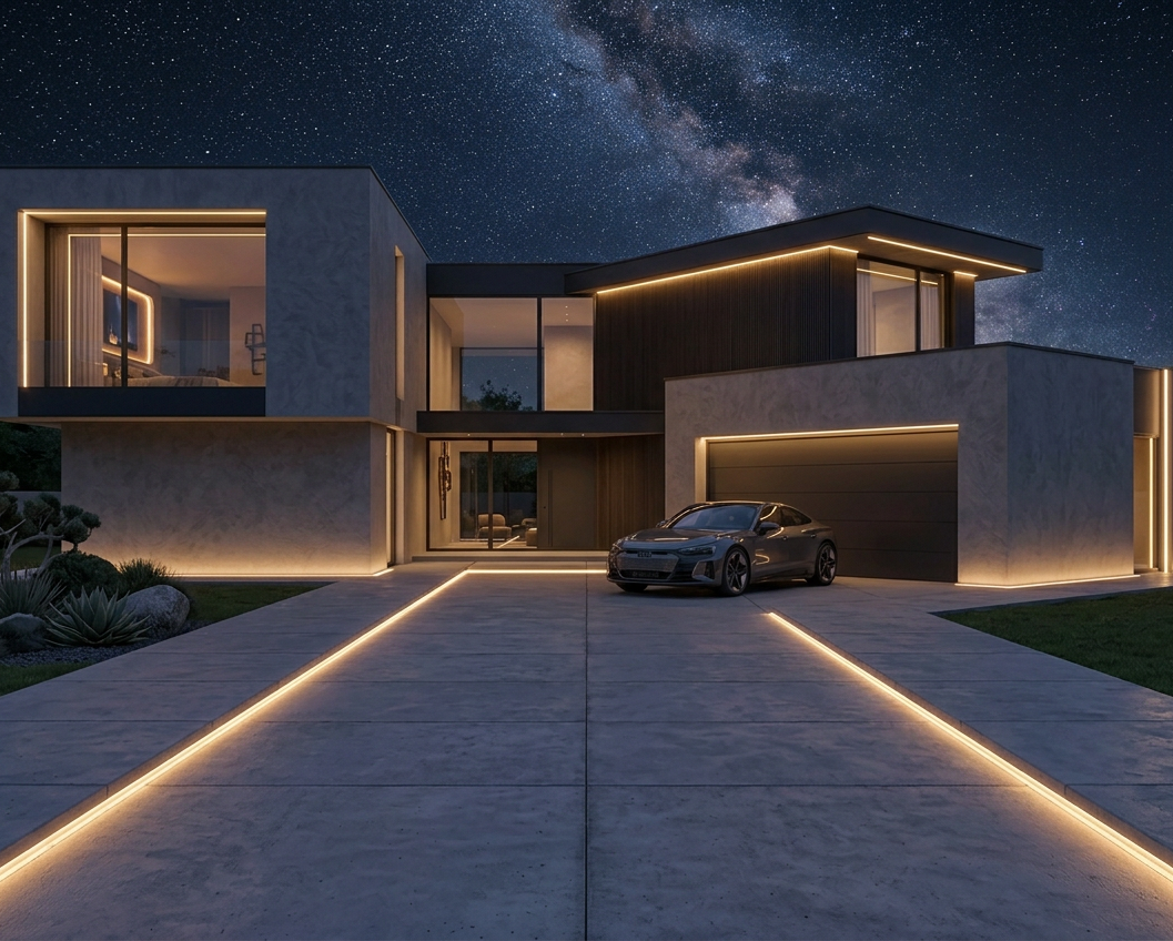 Begehbare und befahrbare LED-Strips als Außenbeleuchtung sind die Königsklasse der LED-Beleuchtung Begehbare und befahrbare LED-Strips als Außenbeleuchtung sind die Königsklasse der LED-Beleuchtung